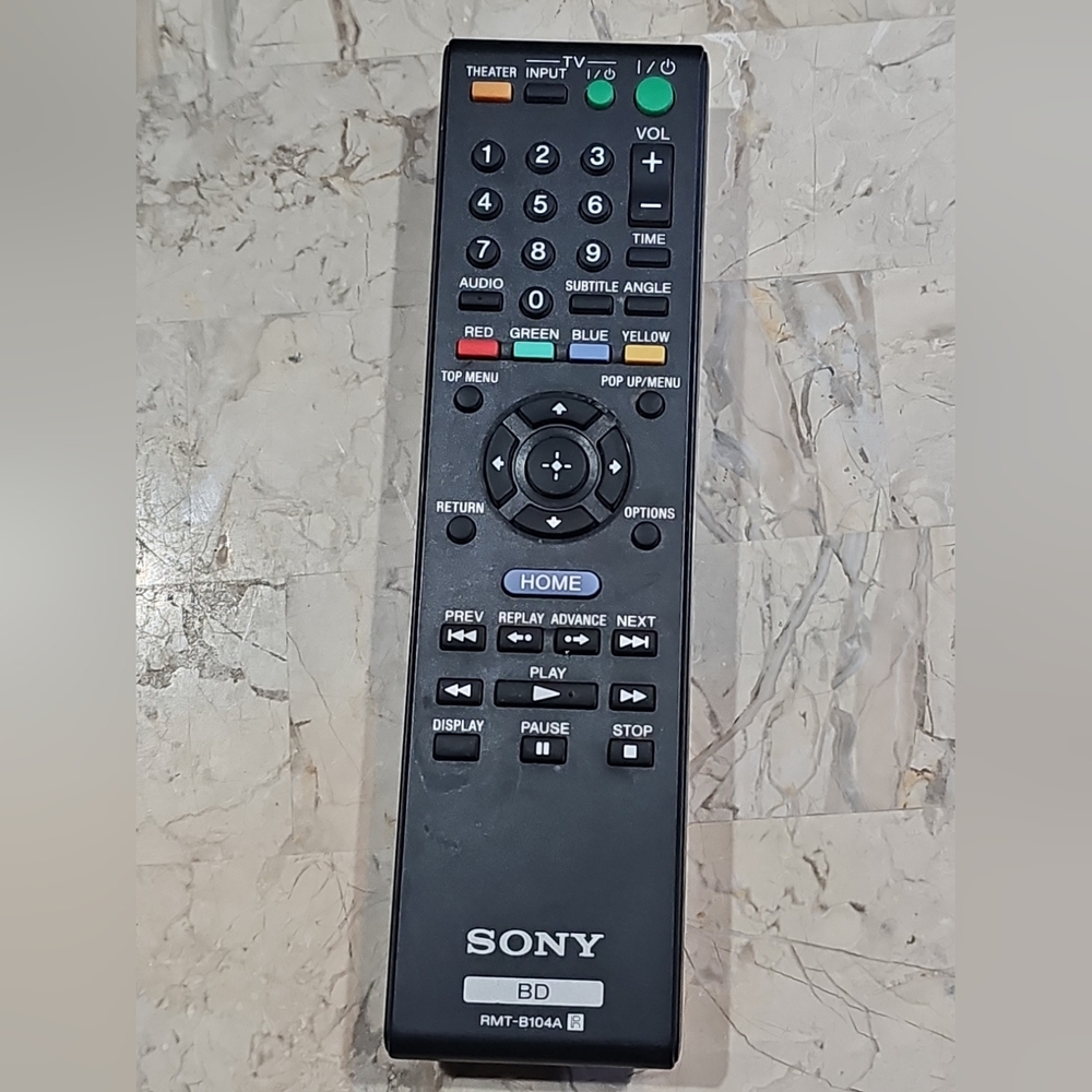 Genuine Sony RMT-B104A Remote Control for Sony Blu-Ray DVD‎ Player